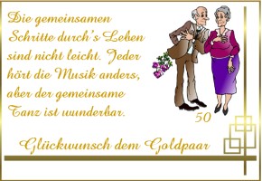 goldene hochzeit vers